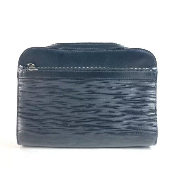LOUIS VUITTON M59362 Epi Osh Clutch bag with strap Cluch Bag Epi Leather Black - Picture 1 of 14